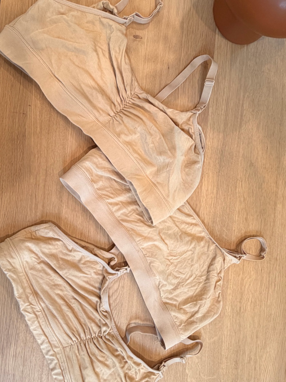 Storq Seamless Nude Beige Women's Maternity Bralette Set